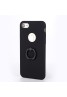 Rubberized Finger Ring Hard PC Case for iPhone 7 -Black